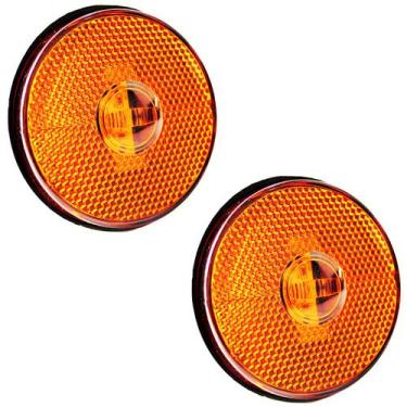 Imagem de 2 Lanterna Lateral Caminhão Carreta Baú Randon LED BIVOLT AM - Prime