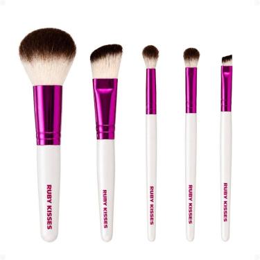 Imagem de Kit de Pincéis de Maquiagem Ruby Kisses para Rosto e Olhos Ra01b100