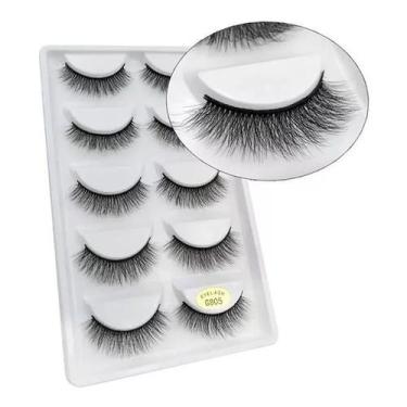 Imagem de Cartela de Cílios Postiços 3D 05 Pares - G805 - Cilios Das Divas
