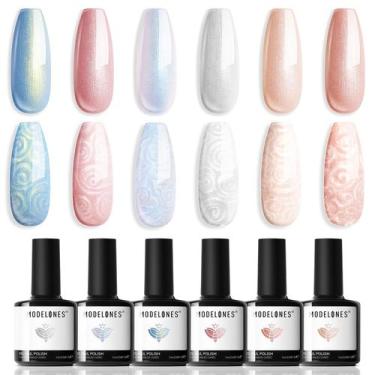 Imagem de Verniz de Unhas em Gel - 6 Cores com Brilho Perolado