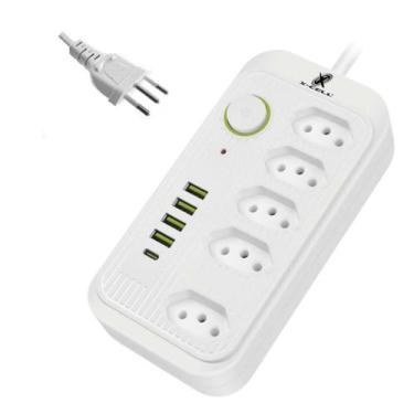 Imagem de Filtro De Linha 5 Tomadas 4 Usb / Usb C Bivolt Cabo 2 Metros - XCELL
