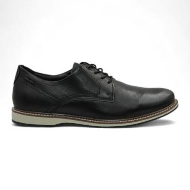 Imagem de Sapato Pegada Casual em Couro Masculino 12515101, 42, Preto