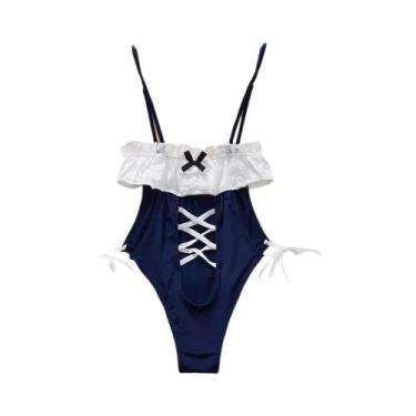 Imagem de Body Preto Sem Alças Com Costas Vazadas E Listras, Lingerie Sexy Estil