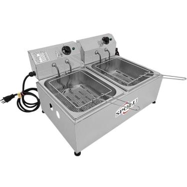 Imagem de Fritadeira Elétrica 2 Cubas de 6L SPL571 Spolu 220V