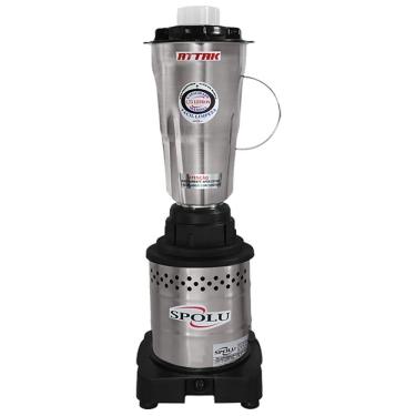 Imagem de Liquidificador Alta Rotação 1,75L Inox Attak SPL038 Spolu 220V