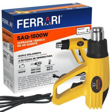 Imagem de Soprador Térmico Ar Quente 2 Temperaturas 1500W SAQ-1500W 220V Ferrari
