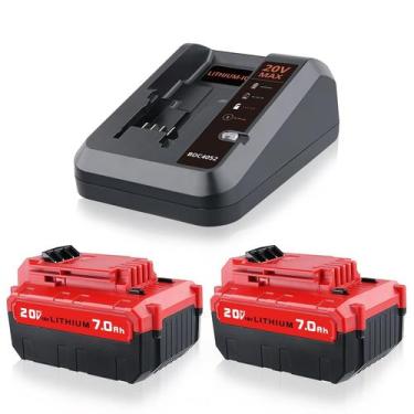 Imagem de Carregador de Bateria VANTTECH PCC685L 7,0Ah 20V Kit com 2