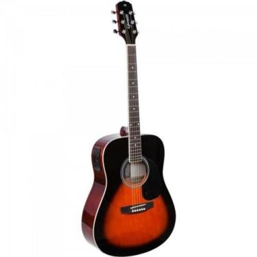 Imagem de Violao Eletroacustico Dreadnought Folk Aco Gd-1 3 Tone Sunburst Gianni