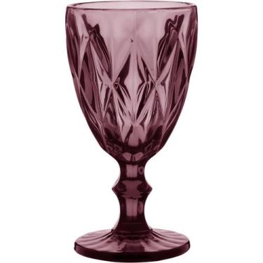 Imagem de TAÇA ÁGUA SUCO 17x9x9cm 320ml VIDRO ROSA 6PÇ - HOMECO, Material: Vidro