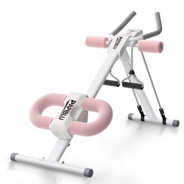 Imagem de Treinador Abdominal Ajustável Dobrável PAPIBLU Rosa