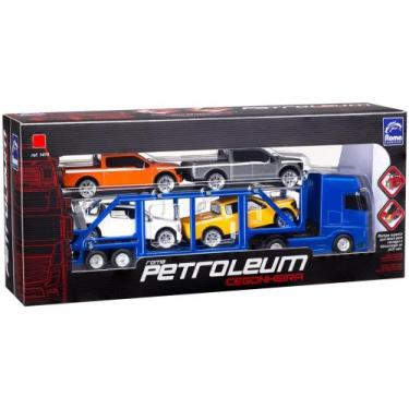 Imagem de Caminhão de Brinquedo Roma Petroleum Cegonheira - Roma 5 Peças com Ace