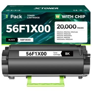Imagem de Cartucho de Toner para Impressora a Laser JCTONER 56F1X00 Preto Alto R