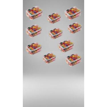 Imagem de Kit 10 Sacos Organizadores 23x31x13cm Com Zíper - Congratulations Stor