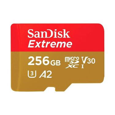 Imagem de Cartão de Memória Micro SD Sandisk Extreme V30 A2 U3 4K UHD com Leitura 190MB-s e Gravação 130MB-s para Câmeras e Drones