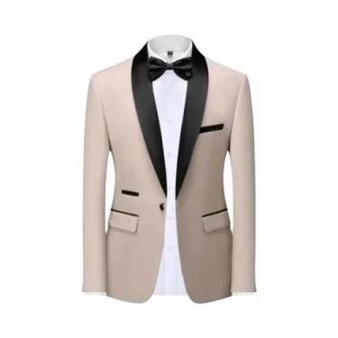 Imagem de Terno Slim Fit Masculino De Alta Qualidade Para Casamento, Traje Forma