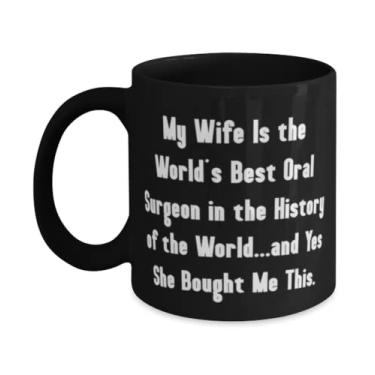 Imagem de Nice Husband Gifts, My Wife Is The World's Best Oral Surgeon in the History of the World.and, Nice 325 g Caneca para marido da esposa