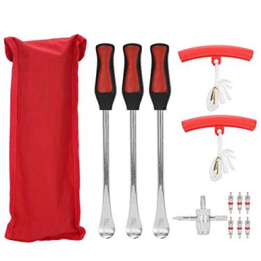 Imagem de Kit de troca de pneu de motocicleta com alavanca para troca de pneu de moto, ferramenta de reparo removedora de aço inoxidável