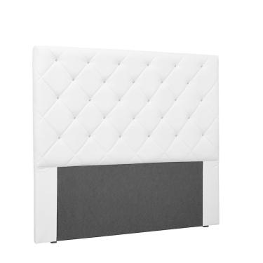 Imagem de Cabeceira Tania Cama Box Casal 140 Cm Corino Branco