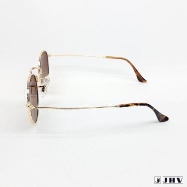 Imagem de Óculos De Sol Feminino Aviador Dourado Proteção Uv Jhv 180