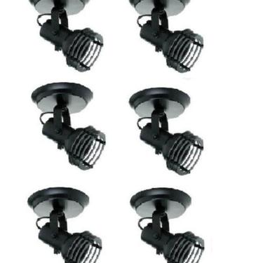 Imagem de Kit 6x Spot Par20 Bulbo Led 550/1 Hiperlight Preto
