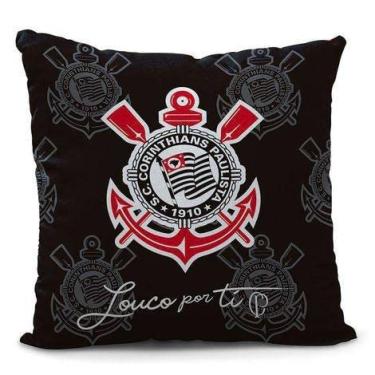 Imagem de Almofada Decorativa "Jogai Por N�s" Corinthians Futebol Clube Oficial Licenciado