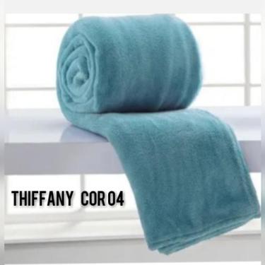 Imagem de Manta Cobertor Casal Microfibra Lisa 1.80 X 2.00 Azul Claro - Bell