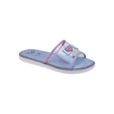 Imagem de Chinelo Infantil Love Vinil Transparente - Sua Cia