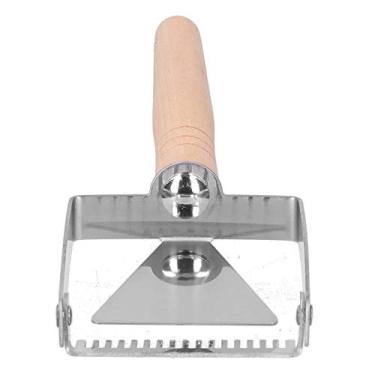 Imagem de Garfo de destampagem, pá de mel raspador de destampagem com cabo de madeira para mel para apicultura