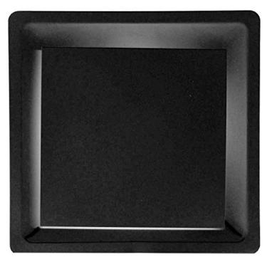 Imagem de Grille de teto T-Bar Drop – difusor de placa plana – 61 x 61 cm, 6" Collar, Black