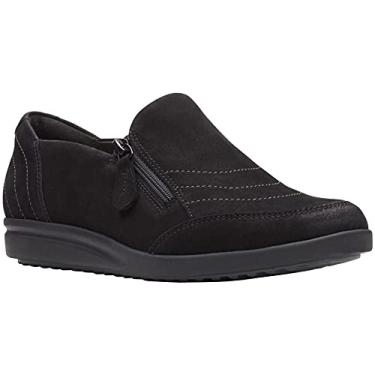 Imagem de Clarks Mocassim Tamzen Feminino com Z per, Nobuck preto, 6