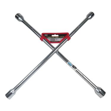 Imagem de Chave De Roda Cruz 4 Bocas 17 19 21 23mm 35 Cm Profissional