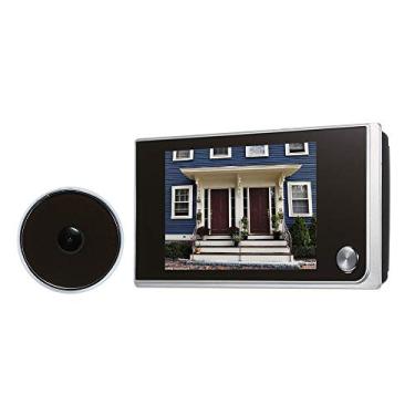 Imagem de Qudai Câmera digital de porta de 3,5 polegadas LCD colorido de 120 graus Visor de olho mágico Visor de olho de porta (pilhas não incluídas)
