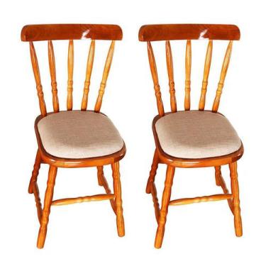 Imagem de Conjunto Com 2 Cadeiras Dalas Mel - Ecomóveis