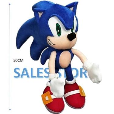 Boneco Pelucia Sonic Tails 50cm Novo Unissex Antialergico