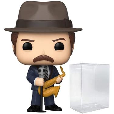 Imagem de Parks and Rec - Duke Silver (Ron Swanson) Funko Pop! Vinyl Figure (Bundled with Compatible Pop Box Protector Case)