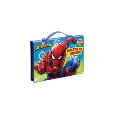 Imagem de Maleta De Pintura Infantil Homen Aranha 72 Itens Spider Man - Molin