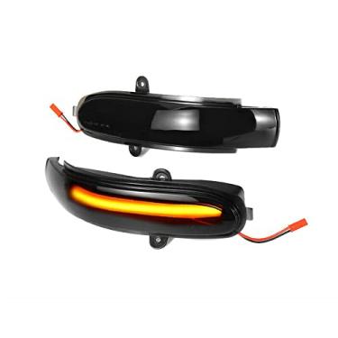 Imagem de Espelho lateral dinâmico LED luz de seta pisca-pisca de luz piscante de água fluindo adequado para Merce-des-B-enz C-Class W203 CL203 2001-2007