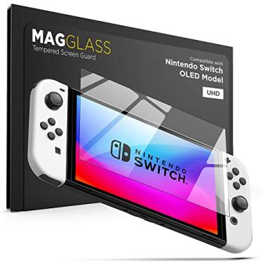 Imagem de Protetor de tela Maglass compatível com Nintendo Switch OLED (2021) UHD protetor de vidro temperado
