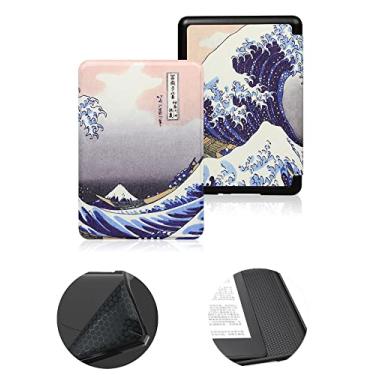 Imagem de Capa de 15,24 cm para o novo Kindle 11ª geração, versão 2022 (não serve para Kindle Paperwhite 11ª ou Kindle 10ª 2019), capa protetora à prova d'água com ativação automática