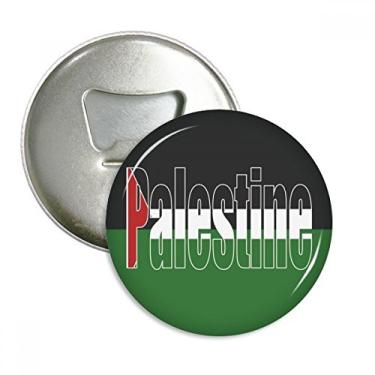 Imagem de Bandeira do país da Palestina, abridor de garrafas, ímã de geladeira, emblema multifuncional