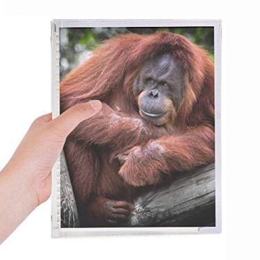 Imagem de Caderno de orang-utan de organismo terrestre selvagem diário de folhas soltas recarregável, papelaria