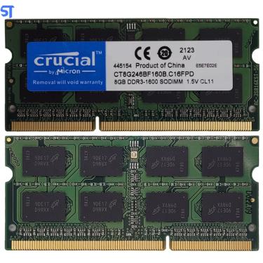 Imagem de Memória Ram Notebook 8GB DDR3 1600Mhz - Crucial