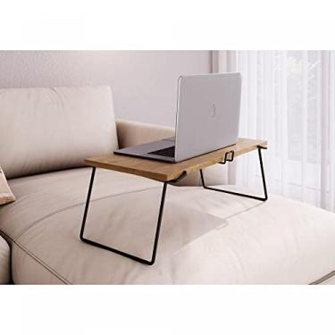 Imagem de Mesa para Notebook 54x30cm Dobrável com Suporte de Smartphone Artesano Vermont/preto