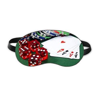 Imagem de Chip Poker Dice Gambling Photo Sleep Eye Shield Soft Night Vlindfold Shade Cover