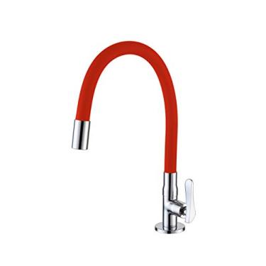 Imagem de Torneira Gourmet Flexível Mesa Colorida Color Silicone Vermelha ME06 Doan