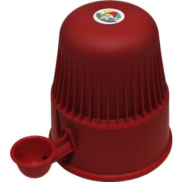 Imagem de Bebedouro Vida Mansa Light Polipropileno PP Vermelho para Raças Pequenas - 2 Litros