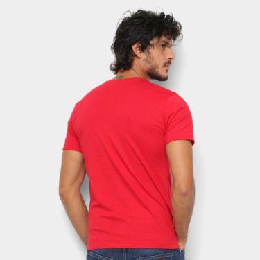 Imagem de Camiseta Masculina Basic Vermelho Wrangler  Tamanho:Gg
