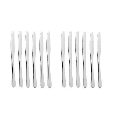 Imagem de Jogo de Faca Sobremesa Aço Inox Peça Inteiriça 12 un