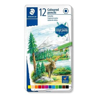 Imagem de STAEDTLER Caixa de metal para lápis Journey 146C, 12 cores sortidas