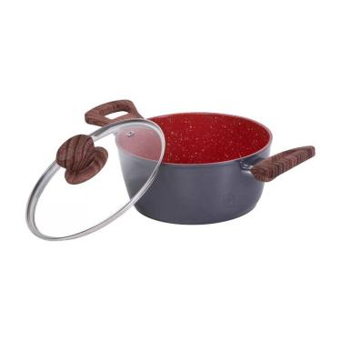 Imagem de Panela Caçarola Nano Cerâmica Antiaderente Tampa V 20cm 2,3L